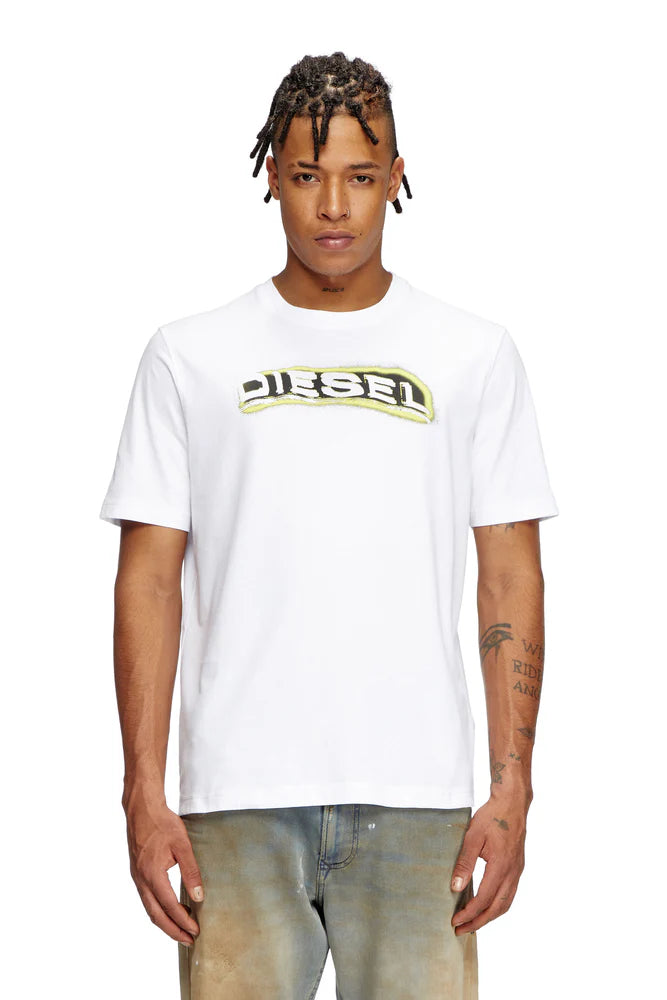 T-shirt with puff-print logo