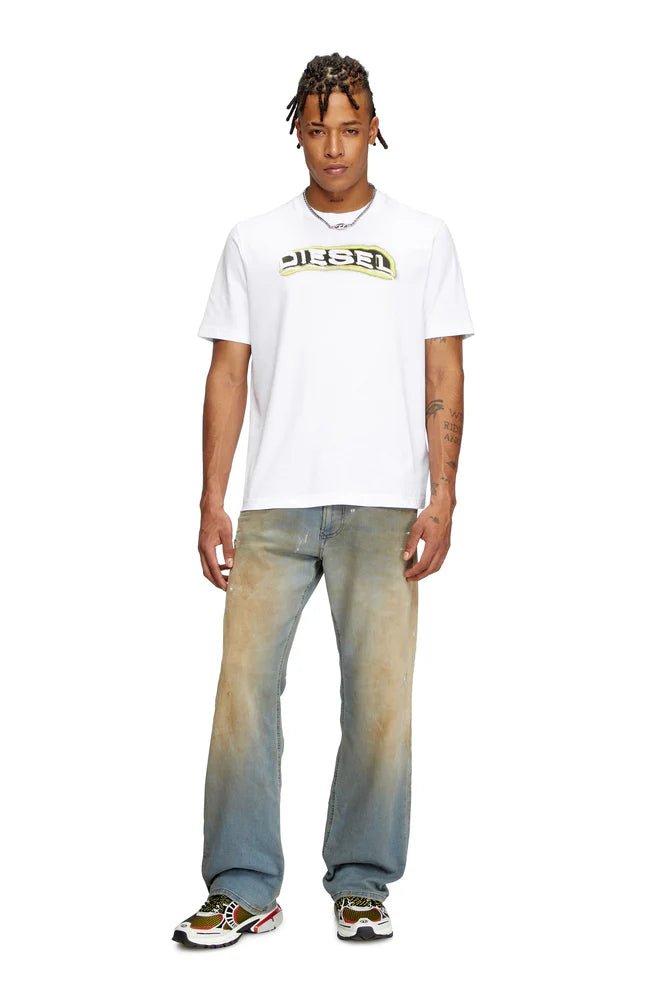 T-shirt with puff-print logo