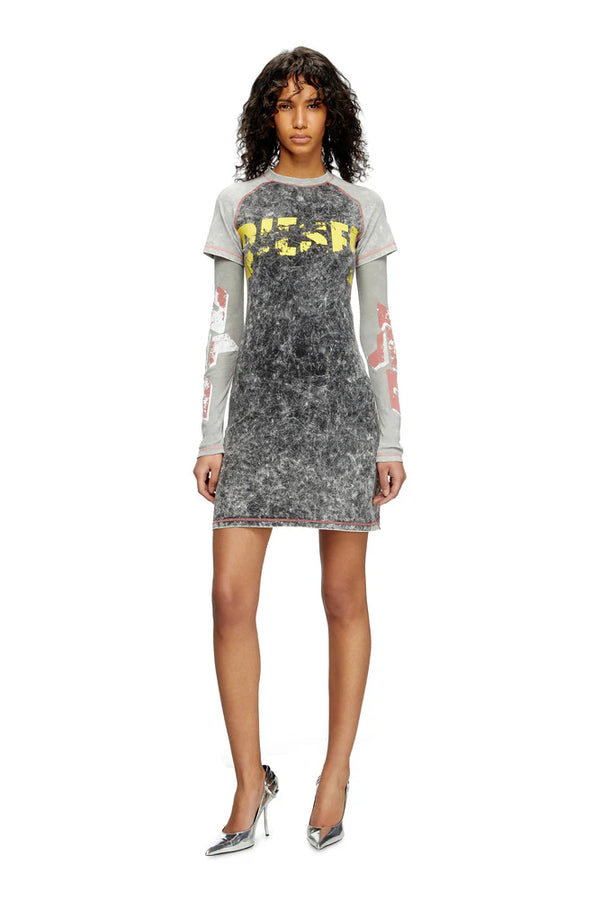 Layered mini dress