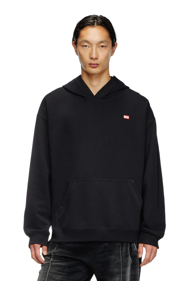 Hoodie with runway set print