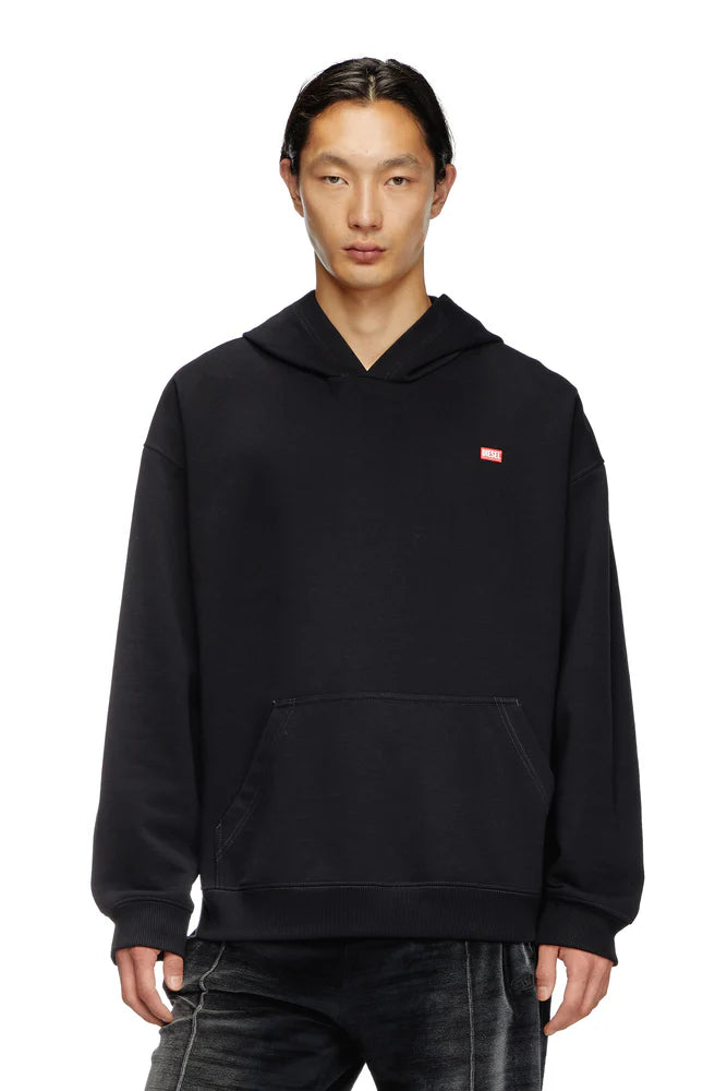 Hoodie with runway set print