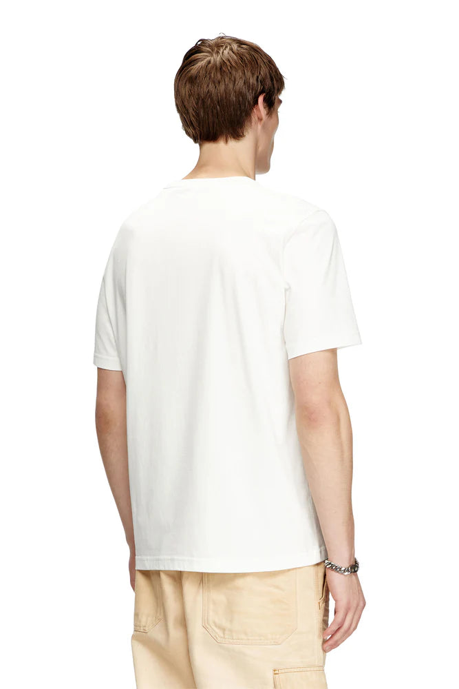 T-shirt with gabardine patch logo