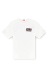 T-shirt with gabardine patch logo