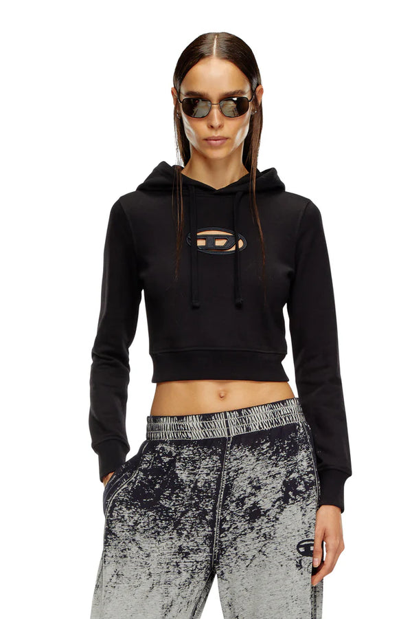 Hoodie with cut-out Oval D Logo
