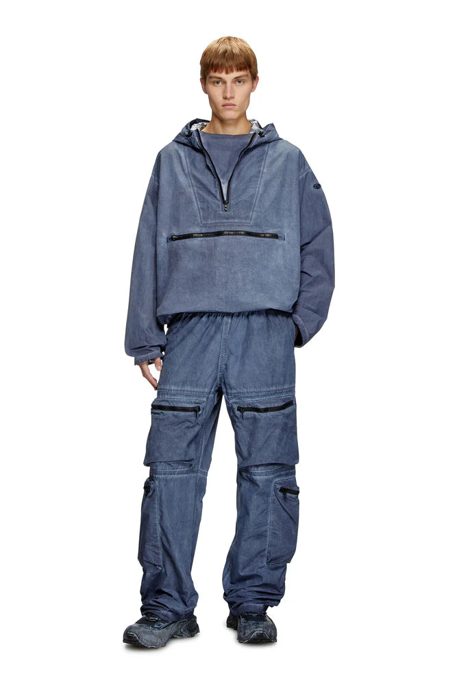 Packable hooded anorak jacket