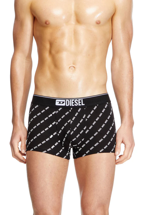 Three-pack boxer briefs with diagonal logo