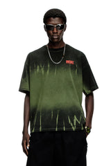 Tie-dye T-shirt with logo print