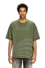 Laser-faded logo T-shirt