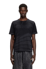 Laser-faded logo T-shirt