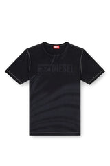 Laser-faded logo T-shirt