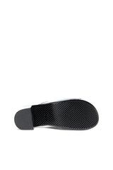 Sa-Bonnie-Heeled rubber slides with cut-out logo