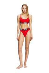 3-pack thongs with logo waist