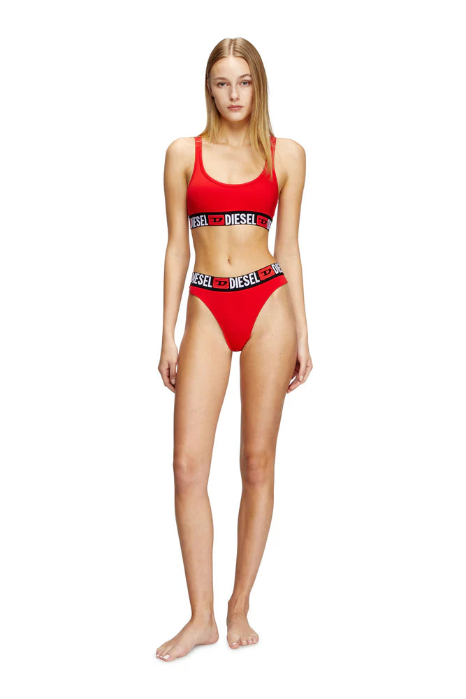 3-pack thongs with logo waist