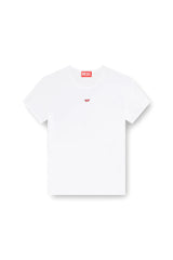 T-shirt with embroidered D patch