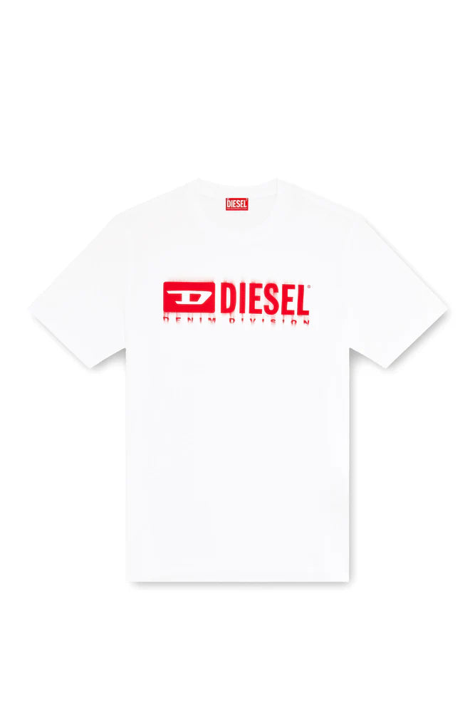 T-shirt with blurry Diesel logo