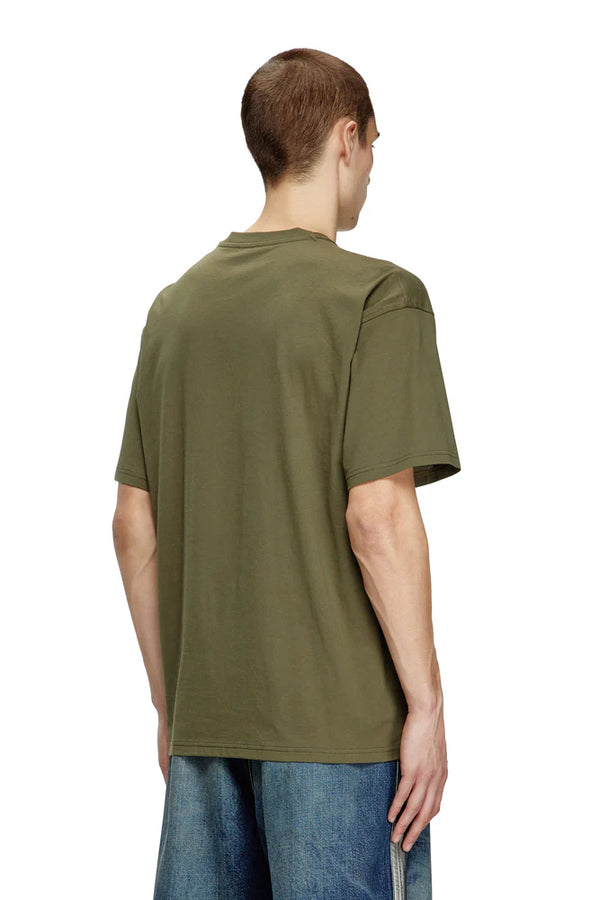 T-shirt with blowout logo graphic