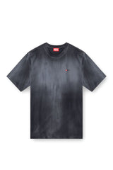 Faded T-shirt with micro logo embroidery