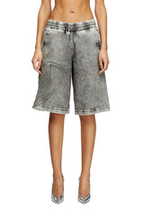 Track Denim bermudas with Oval D