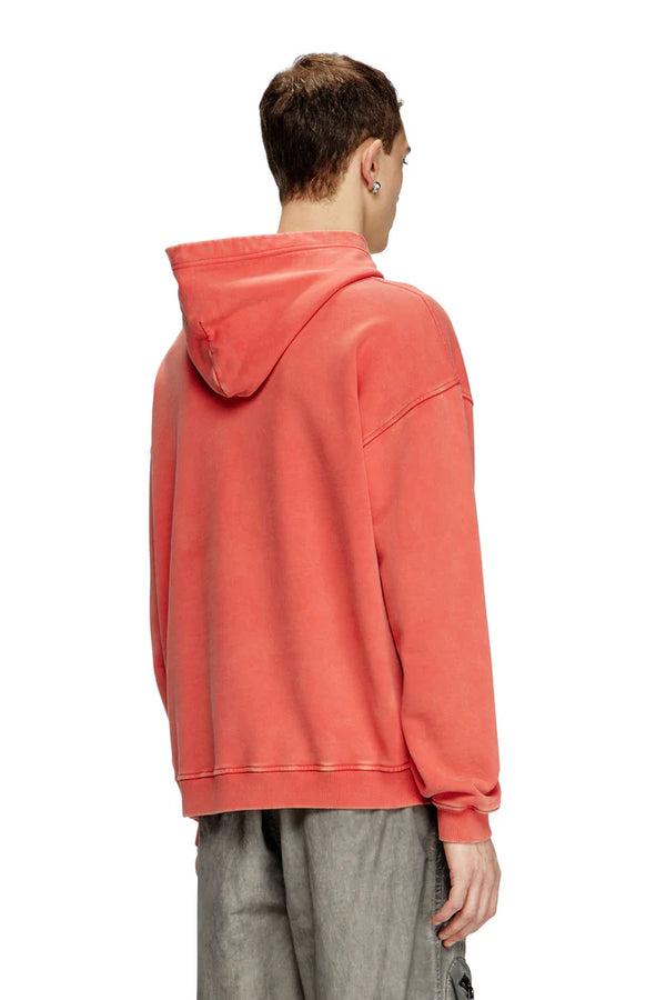 Hoodie with flocked Oval D logo