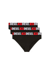 Three-pack briefs with maxi-logo waist