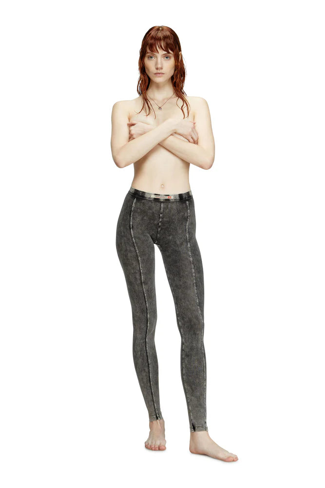 Jeggings in denim-effect jersey