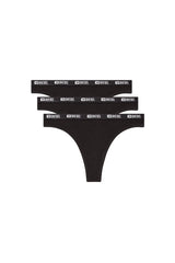 3-pack of thongs with Denim Division trim