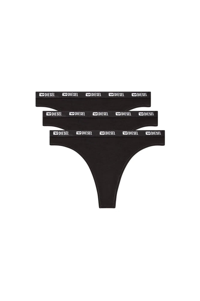 3-pack of thongs with Denim Division trim