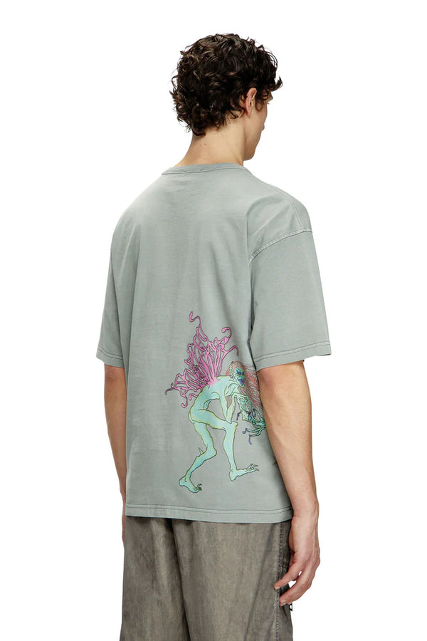 T-shirt with tattoo graphics