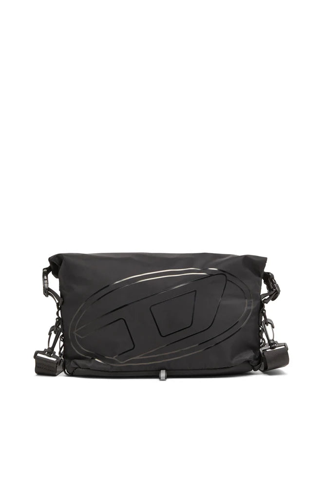 Drape-Nylon crossbody bag with Oval D print