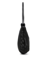 Cage-D-Raffia-effect mesh tote bag