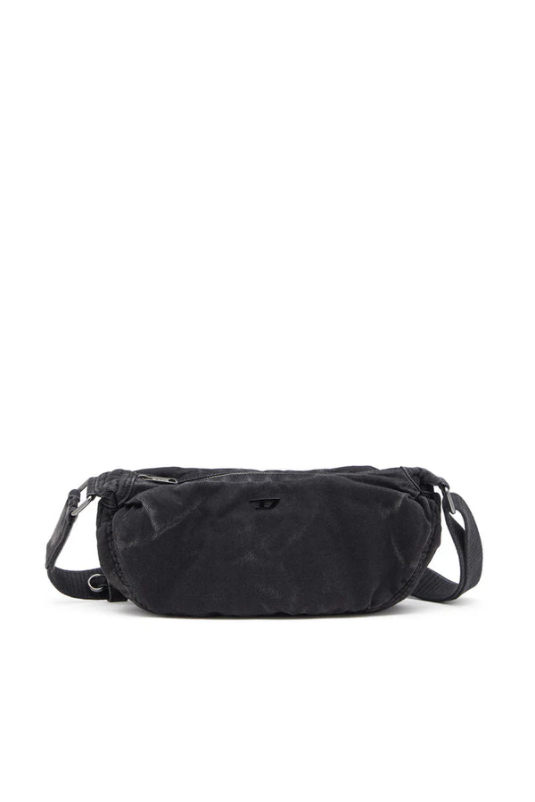 Rave-Small crossbody bag in faded denim