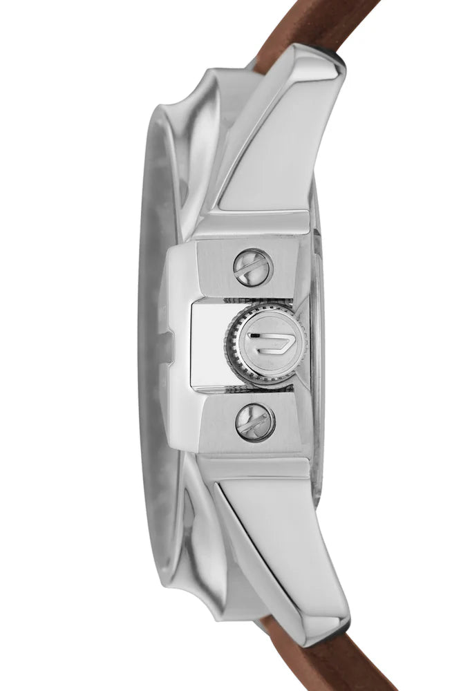 Mega Chief brown leather watch