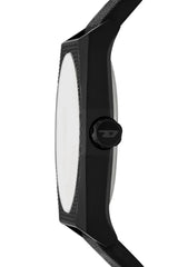 Scraper Black Leather Watch