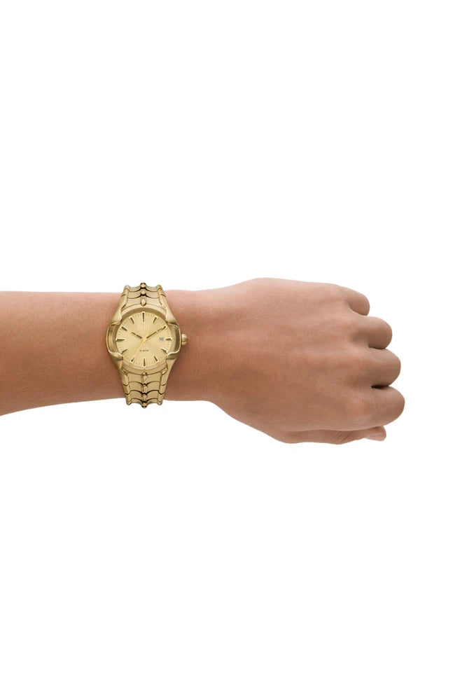 Vert Three-Hand Date Gold-Tone Stainless Steel Watch