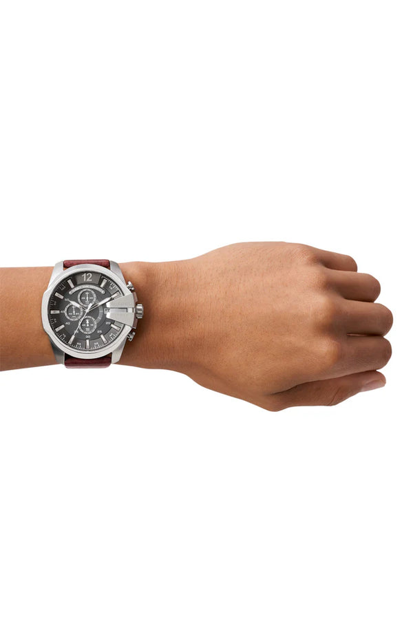 Mega Chief brown leather watch