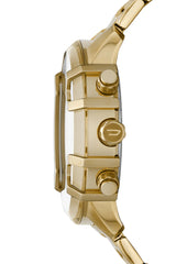 Griffed chronograph gold-tone stainless steel watch