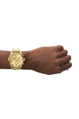 Spiked Chronograph Gold-Tone Stainless Steel Watch