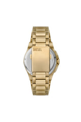 Framed gold-tone stainless steel watch