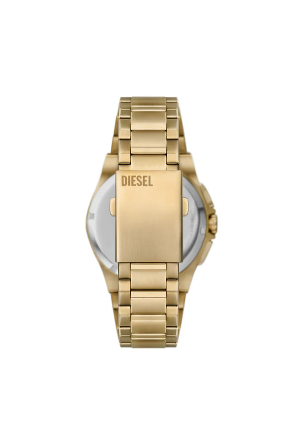 Framed gold-tone stainless steel watch