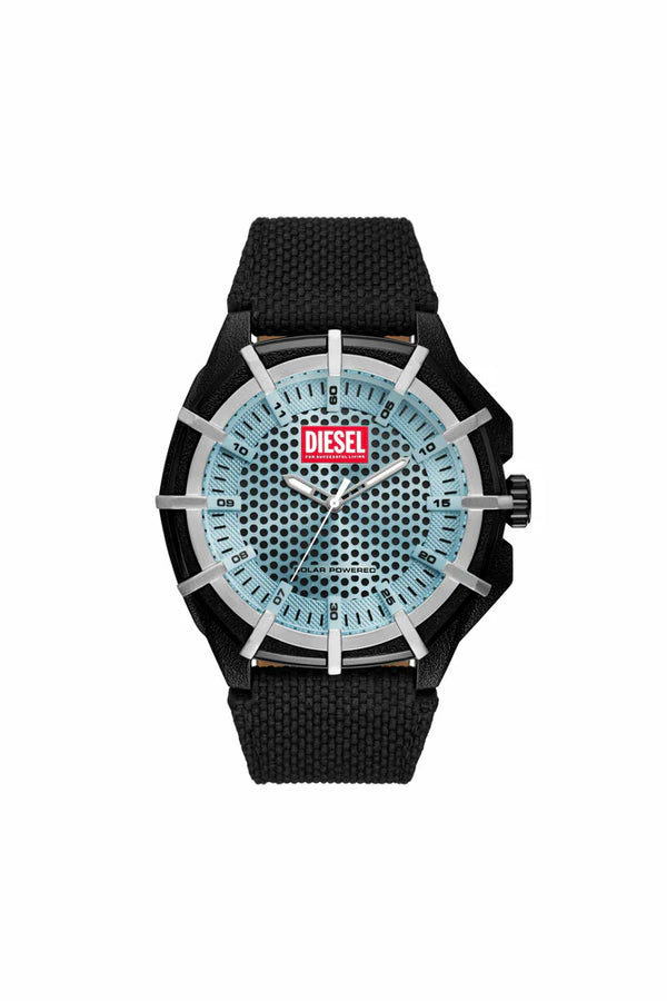 Framed solar-powered watch