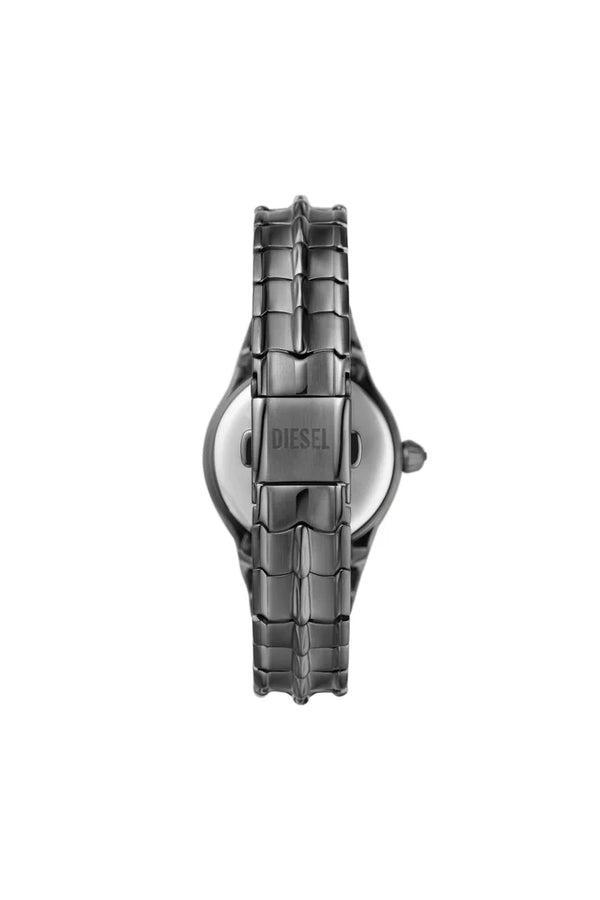 Vert three-hand gunmetal stainless steel watch