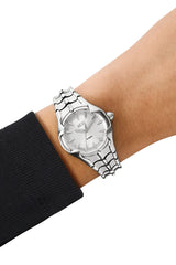 Vert three-hand stainless steel watch