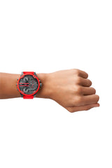 Mr. Daddy 2.0 red metal watch, 55 mm