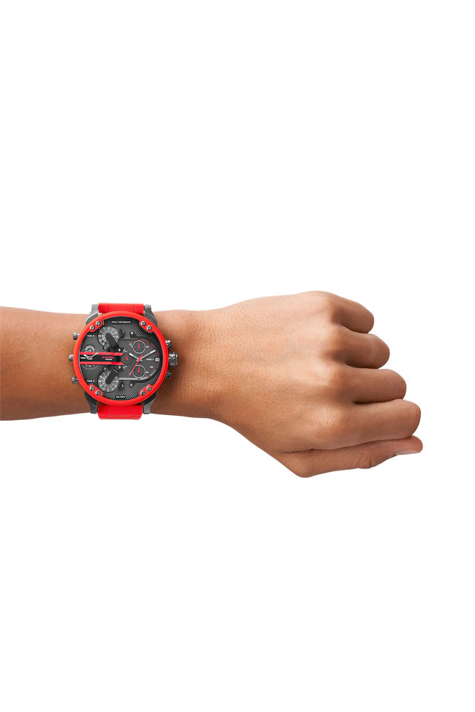 Mr. Daddy 2.0 red metal watch, 55 mm