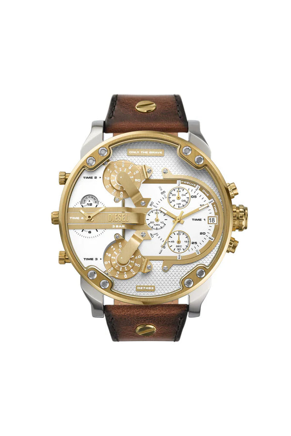 Mr. Daddy 2.0 chronograph brown leather watch