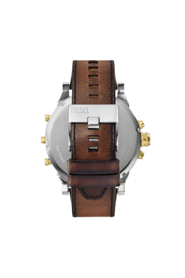 Mr. Daddy 2.0 chronograph brown leather watch