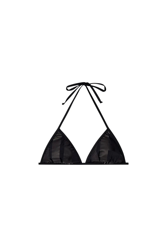 Bikini top with cut-off Diesel logo