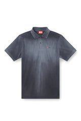 Jersey polo shirt with logo embroidery