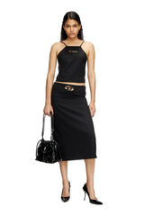 A-line midi skirt