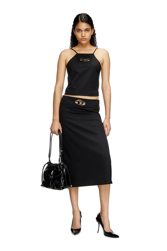 A-line midi skirt
